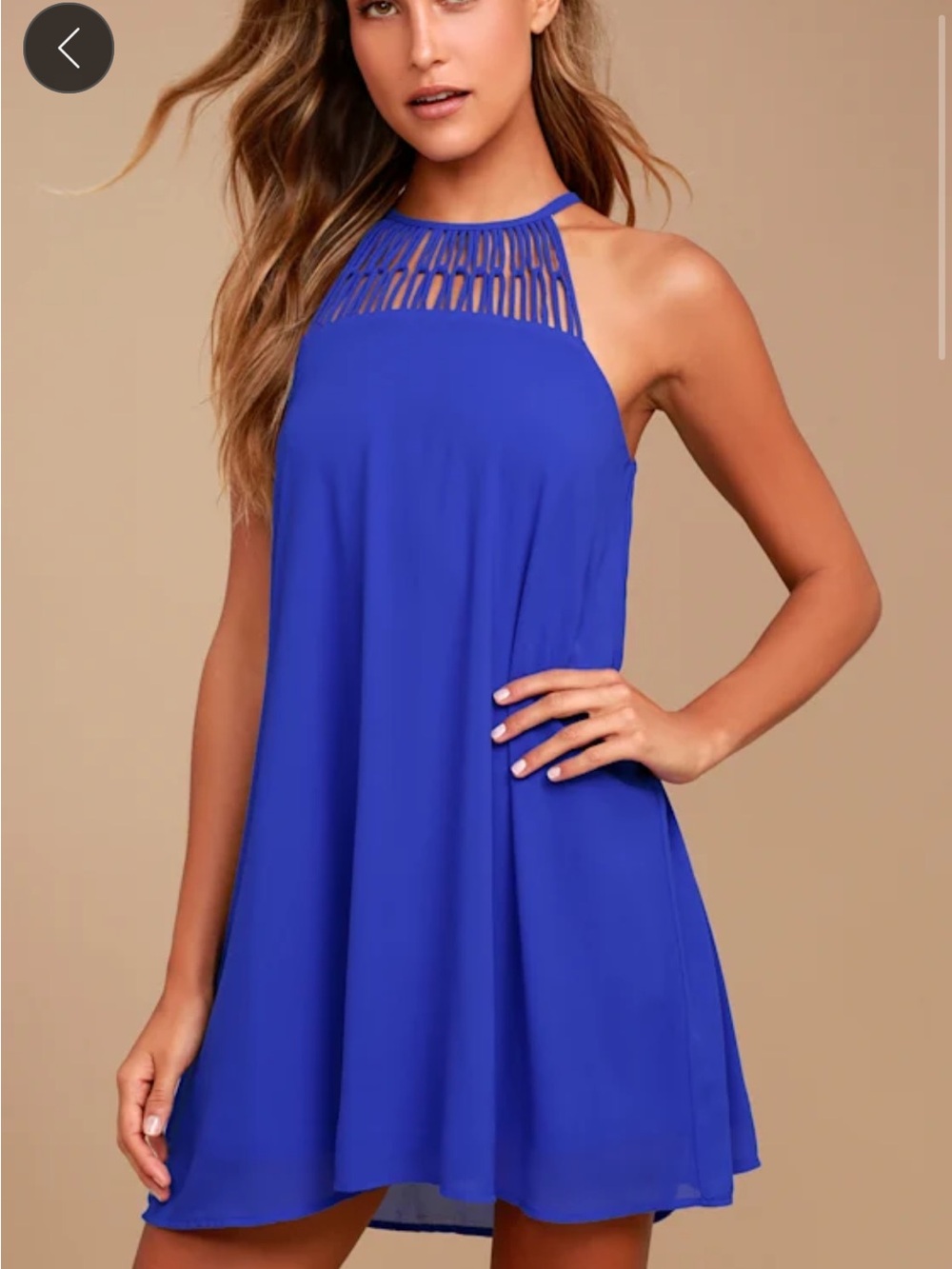 Lulus royal blue swing dress